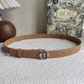 DIOR 25S BELT 25 MM IN LIGHT BROWN CALFSKIN 572163